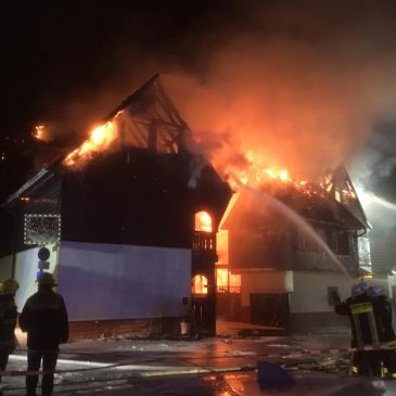 Großeinsatz Wohnhausbrand in Heegheim