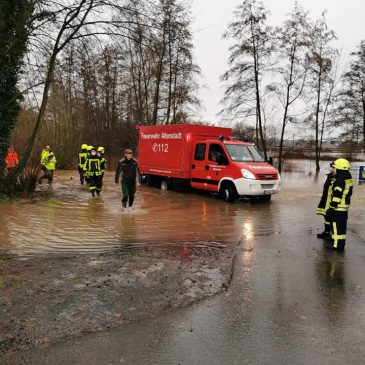 Hochwasser Einsatz 1 in Lindheim